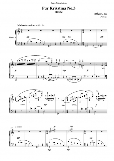 Für Krisztina No. 3 op. 643