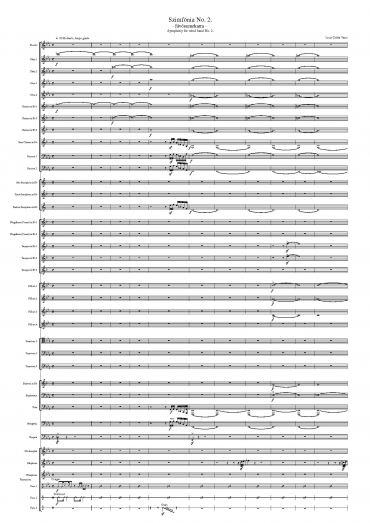 Szimfónia No. 2 - fúvószenekarra - (Partitúra)