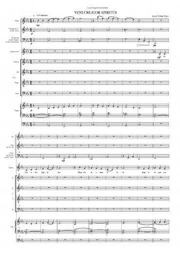 Veni Creator Spiritus - with organ accompaniment (Score & Parts)