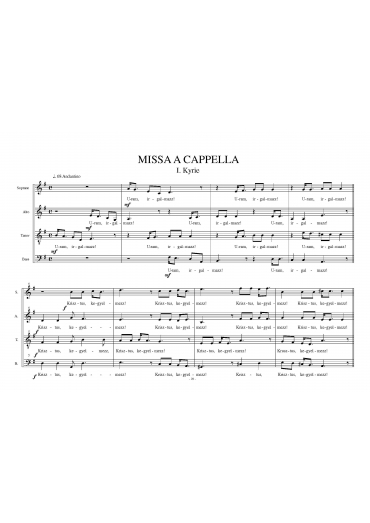 Missa a cappella