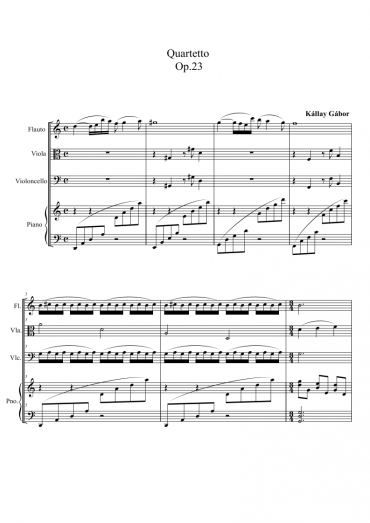 Quartetto op. 23