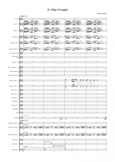 The Knights of the Valley - Score
